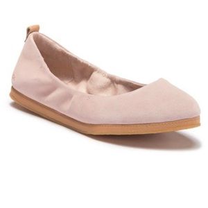 Toms Olivia blush suede baller flat shoes
